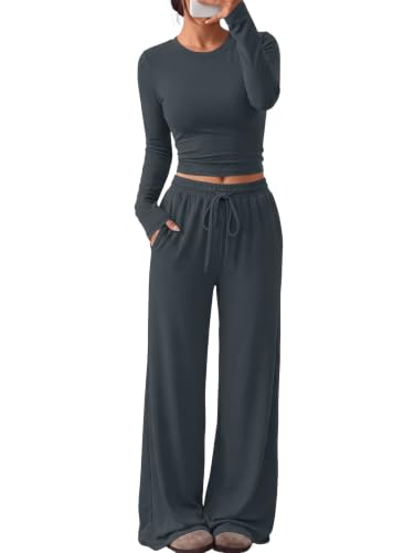 Image of Trendy Queen Women's 2 Piece 2026 Fall Fashion Lounge Set with Pockets