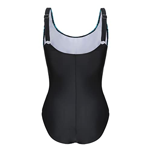 Maillot Grossesse 2 Piece : ensemble de bain jupe avec imprimé rétro - 4