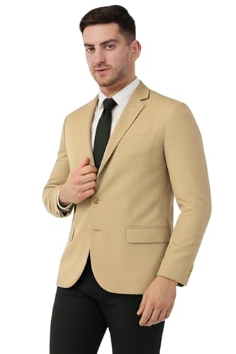 Image of SaintX Men's Formal Blazer | Fully Lined | Slim Fit | Professional Jacket | Premium Business Formal Suit | Office | Wedding | All Purpose