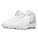 Nike Men's Jordan 1 Mid TD White/Grey Fog-White Mid FJ6805-101 10.5