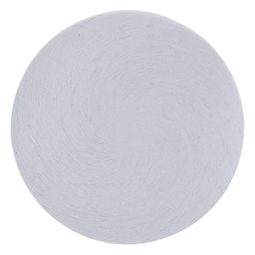 Holyart Piatto portacandela allumino Bianco diam. 10 cm