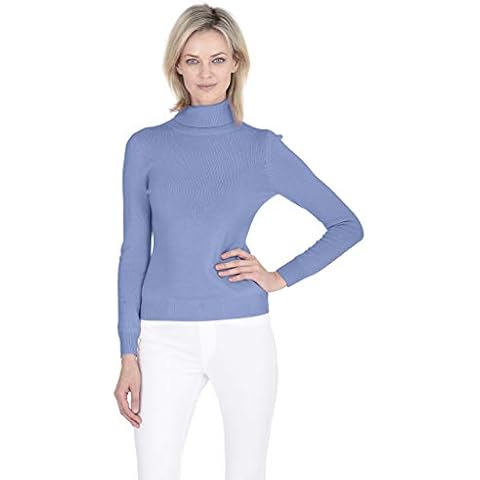 Cashmeren Women's Merino Wool Turtleneck Sweater Cover