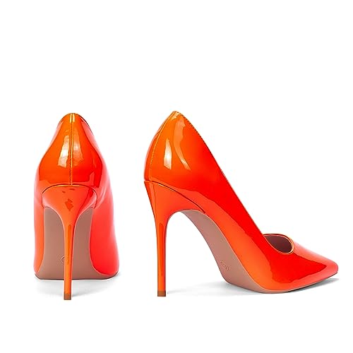 Image of Elisabet Tang High Heels, Womens Pointed Toe Slip on Stilettos Party Wedding Pumps Basic Shoes