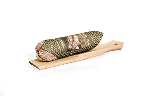 Salame Campagnolo Salumi Pasini® | Con Pequeña Tabla de Cortar | 100% Carne Italiana | 270g | Sin Gluten y Sin Lactosa