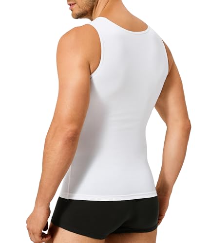 TAILONG Compression Shirt Men Shapewear Slimming Body Shaper Vest Compression Tank Top Undershirt2