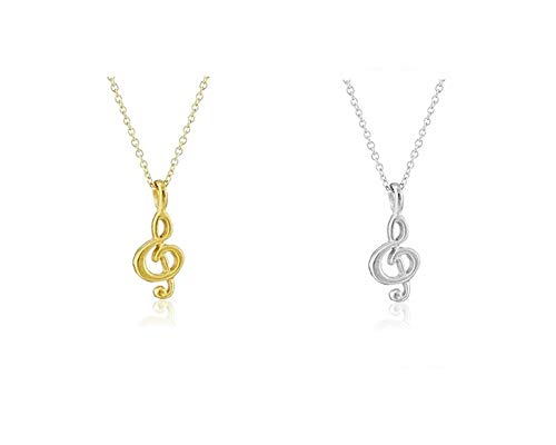 Classic Music Note Pendant Necklace Simple Lovely Clavicle Necklace for Women Music Lover Musican Gifts with Meaning Card3