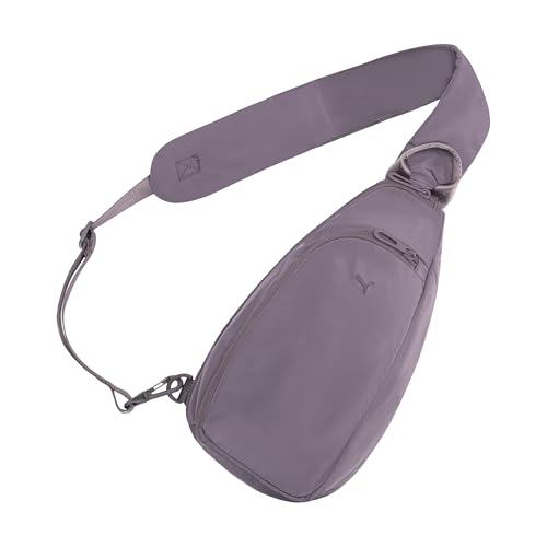 Image of PUMA Women's Myriad Sling, Sporty Hands-Free Bag with Reversible Strap & Dual Compartments, Plum Jam, One Size