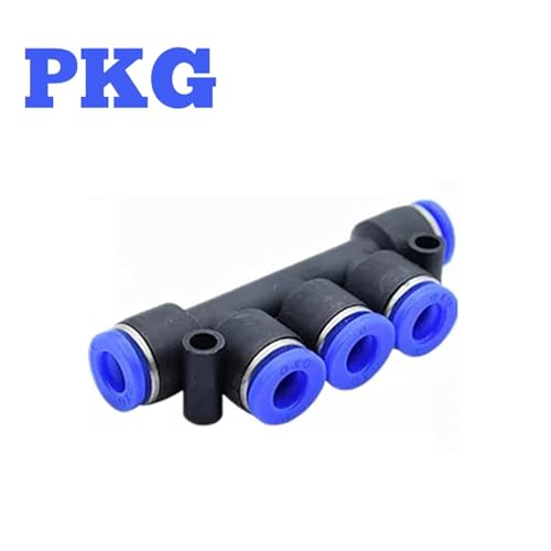 Conector neumático PG manguera de plástico reductor de 8mm a 6mm 3
