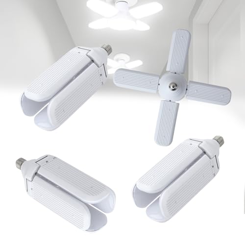 Dotauge Lámpara de garaje LED ultrabrillante E27 luz diurna ajustable plegable for almacenamiento granero ático