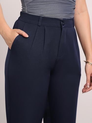 Image of Urbano Fashion Women's Loose Baggy Fit Solid Korean Pants Stretchable
