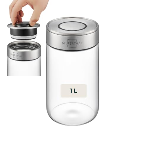 SILBERTHAL Vorratsdosen Glas mit Deckel 1000 ml