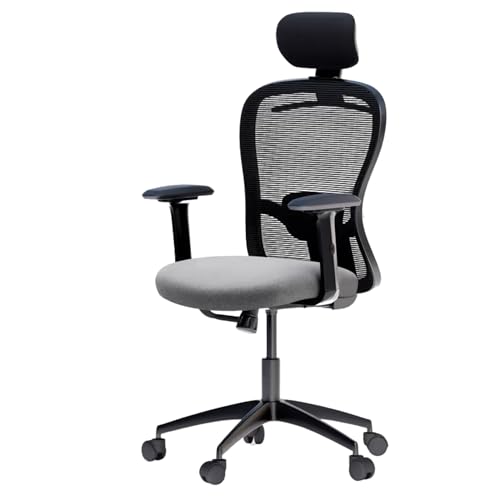Image of Lakdi The Furniture Co. Mesh Office Chair | Ergonomic Mid-Back Design, Compact Frame & Padded Seat for All-Day Comfort | Ideal for Home Office, Study, Reception & Daily Use