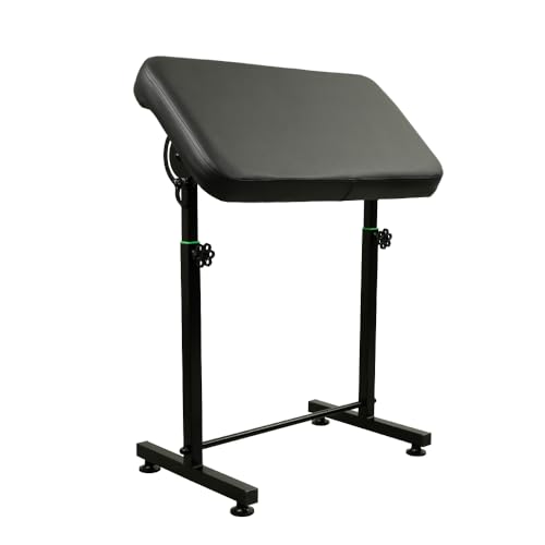 DGT EXTRA Large Tattoo Armrests w/PU Leather Cover 26.4-37.4 inch Adjustable Height and Widened Base