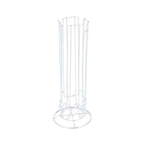 Suporte para 36 Cápsulas de Café Nespresso de Ferro Cromado Lyor Prata 14.5x14.5x29Cm