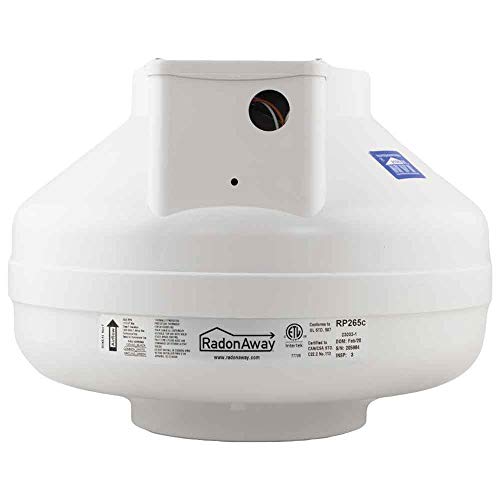 RadonAway 23033-1 RP265 Radon Mitigation Fan, 6"