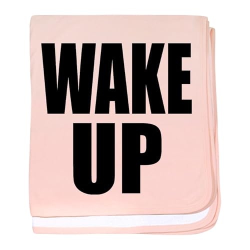CafePress Wake UP Message Baby Blanket, Super Soft Newborn Swaddle