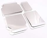 rokkel Japanspachtel Set - flexible Blätter aus rostfreien Edelstahl zum glätten und abziehen - 8er Set Edelstahl