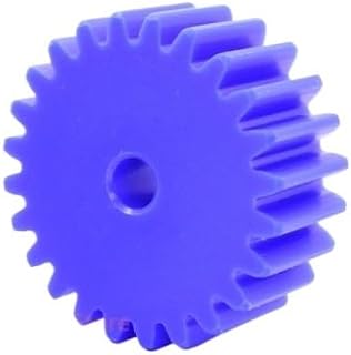 Engranaje recto de nailon azul, 58T-100T, 2M, 58, 60, 65, 68, 70, 75, 80, 90, 100 dientes, engranajes impulsores cilíndricos planos de plástico, paso de 6,28mm, 1 ud.(58 Teeth (OD 120mm))