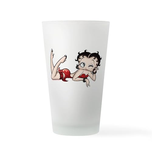 CafePress Betty Boop Red Sequins Pint Glass, 16 oz. Drinking Glass