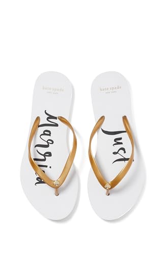 kate spade new york Women's Nayla Sandals Flip-Flop, Gold, 73
