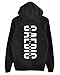 Produktbild SAEBIS Herren    Zip Hoodie mit Reisverschluss schwarz, Warmer Herbst Winter Pullover mit Kapuze für Männer XXL