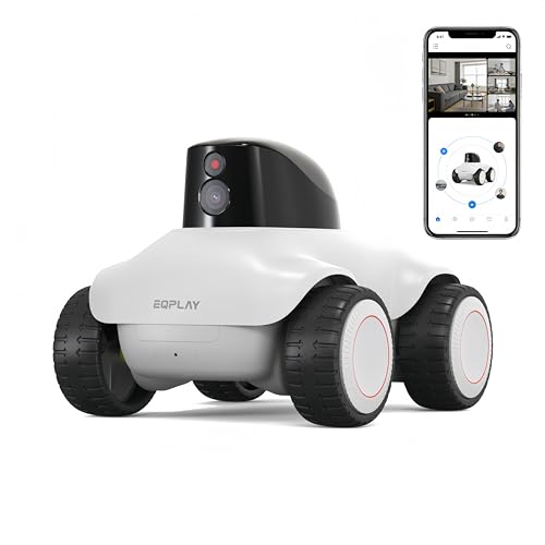 Family Smart Companion Robot,2K HD Pet Camera Robot,Indoor Security Camera Robot,1-Click Interaction,2-Way Voice,Color Night Vision,Motion Detection,Video Recording,Battery-Operated with Phone App