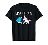 Awesome Unicorn and Narwhal Best Friends Fun T-Shirt