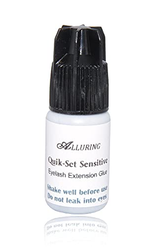 Very Fast Drying Quik-Set Sensitive Glue (3ml) Great Retention Eyelash Extension Adhesive No Fumes No Burn No Irritation