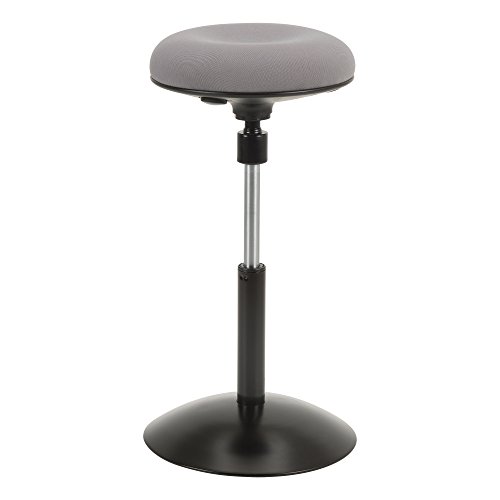 Image of Norwood Commercial Furniture Active Stool with Adjustable Height Pivot Round Seat, Gray NOR-NIL1716F-GR-SO, Grey
