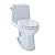 TOTO MS854114ELG#01 Eco Ultramax ADA Elongated One-Piece Toilet with Sanagloss, Cotton White, 16.62" x 28.18" x 29.12"