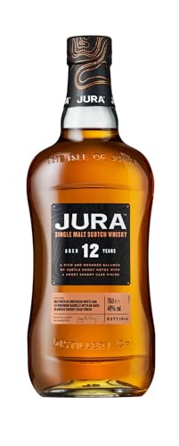 Jura 12 Jahre Single Malt Scotch Whisky mit Geschenkverpackung (1 x 0,7 l)