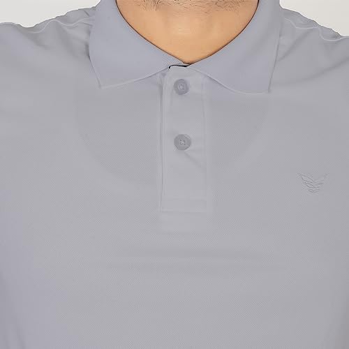Image of VELOREX Men's Tshirts Polyester Solid Half Sleeves Sports Regula Fit Polo T Shirt for Men