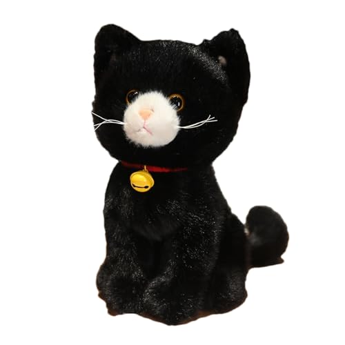 Peluche chat doudou 27 cm pour decorer votre canape ou chambre