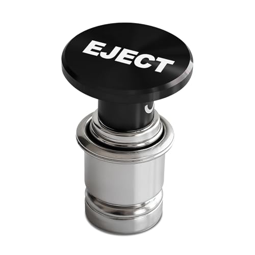 Image of Fire Missiles Button Car Cigarette Lighter Plug, Car Cigarette Lighter Replacement, Aluminum Alloy Push Button Lighter Plug, Standard 12V Fast Heating Power Socket for Auto