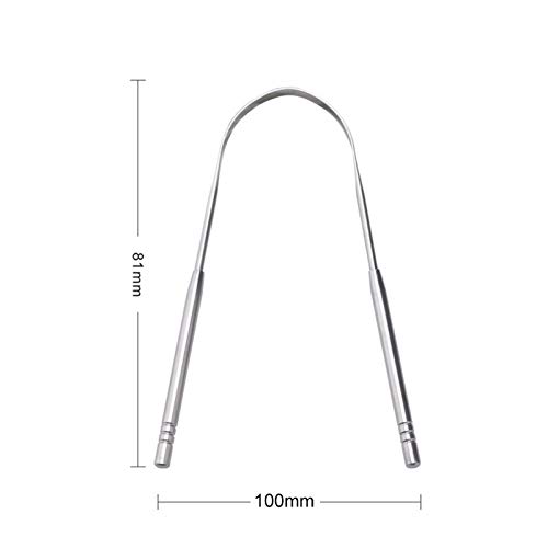2 unidades de raspador de língua em diferentes formas para reduzir o mau hálito, Limpadores de língu