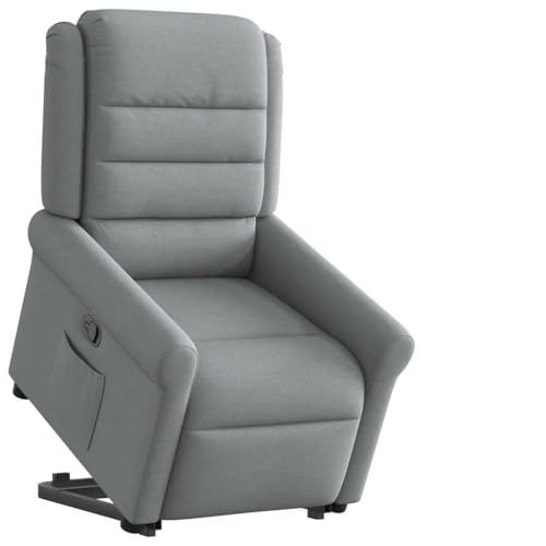 Brokky Relaxsessel DENNIIZJ Hellgrau Aufstehhilfe