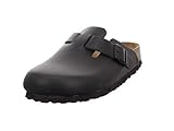 Obermaterial: Glattleder Birkenstock Classic BOSTON Unisex-Erwachsene Clogs, Schwarz, 47 EU