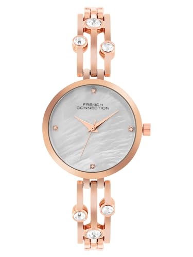 French Connection Analog Silver Dial Womens Watch-FCN073SRGM (B0D78LRKXV) Amazon Price History, Amazon Price Tracker