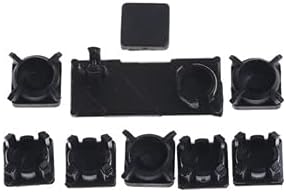 9pcs Replacement Screw Rubber Feet Screw Cap Mat for Playstation3 PS3 Slim 2000 3000 Controller (9pcs) image 3