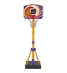 VTech Counting Hoops Basketball Stand, Adjustable Basketball Hoop & Stand with Electronic Backboard & LED Screen, 3 Games, Sound Effects & Light Show, Toddler Toy for 3, 4, 5+ Years, English Version