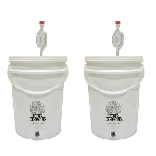 2 Balde Fermentador 12 Litros Completo Torneira Airlock Cerveja Artesanal Vinho Kombucha