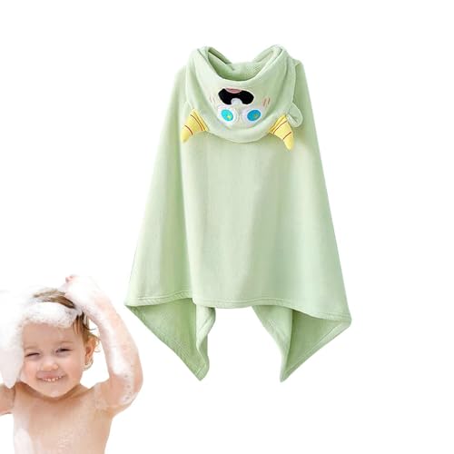 Toalla con capucha para niños, toalla de dibujos animados con capucha - Toalla de niños de dibujos animados para niños con capucha - Manta de tiro cálida absorbente Capa de natación cómoda espesada pa