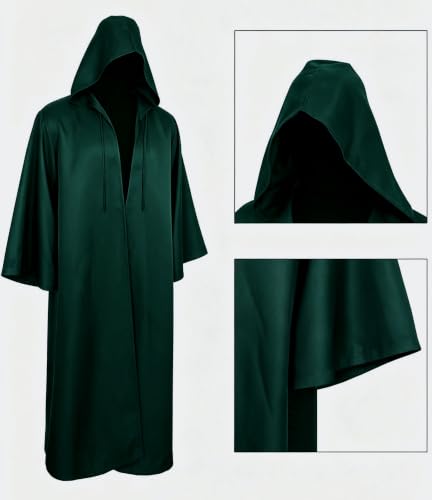 Image of GOLDSTITCH Men Hooded Robe Cloak Knight Fancy Cool Cosplay Costume