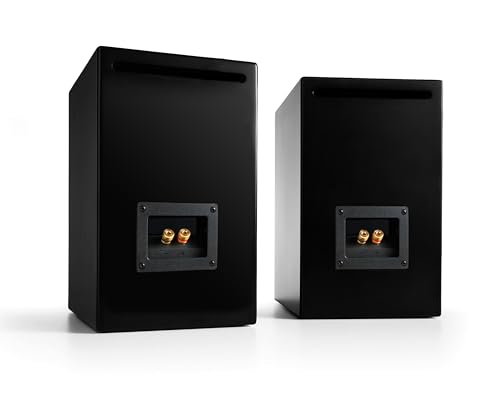 Audioengine HDP6 Passive Speakers Bookshelf Speakers Pair | Home Stereo High-Powered 2-Way Desktop Speakers | AV Receiver or Integrated Amplifier Required (Satin Black)
