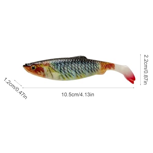 Iscas de pesca artificiais, iscas de pesca para água doce e salgada | Iscas de baixo realistas 2 uni
