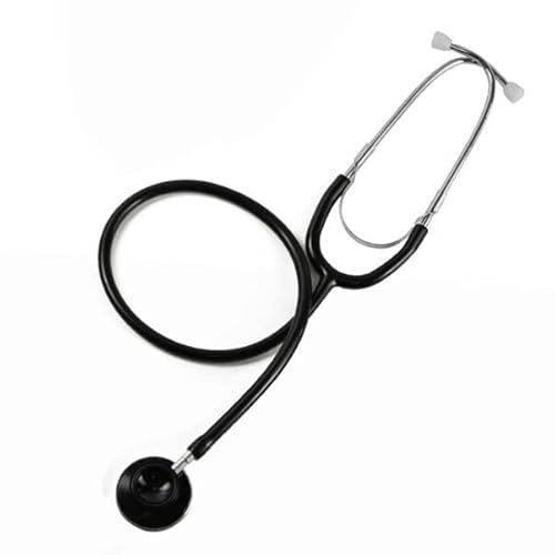 Single Head Stethoscope, Professional Use, Nurses, Vets, Students, Top Quality, SH-STH (Black)