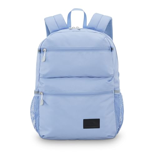 Image of High Sierra Everclass Backpack - Travel or Work Laptop Bookbag with 360 Reflectivity, Dual Water Bottle Pockets & Fits Laptops Up To 15.6 inch, One Size, Cornflower Blue
