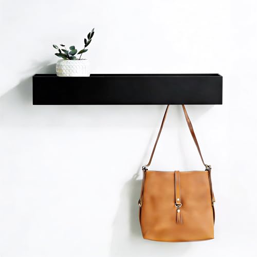 HSUYUN Eisen Garderobenleiste, Versteckte Wandmontage...