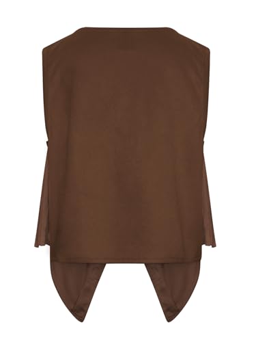 Children Western Cowboy Vest Cowgirl Jacket Sleeveless V-Neck Buttons Cardigan Fringe Waistcoat4