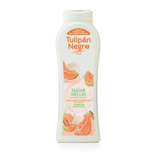 Tulipán Negro - Gel de Baño Sugar Melon, Gel de Ducha Nutritivo e Hidratante, Fragancia dulce a Melón, 650 ml